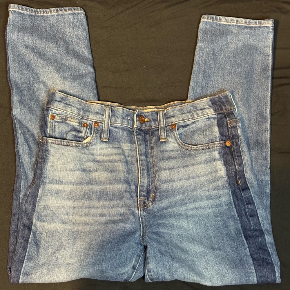 Madewell The High-Rise‎ Slim Boy Jean – Two-Tone👖